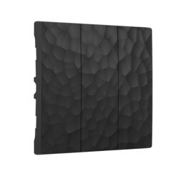 Набор клавиш для трехклавишного выключателя Werkel Hammer черный (a052063) - фото 1