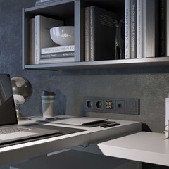 Накладка для компьютерной розетки Werkel Hammer черная RJ45 (a052046) - фото 2