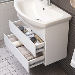 Тумба под раковину Vigo Wing 60 см подвесная белая (tp.WIN.BAL.60.2Y белый) - фото 2