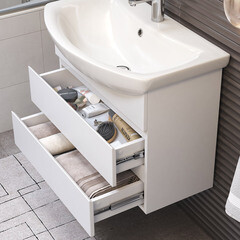 Тумба под раковину Vigo Wing 70 см подвесная белая (tp.WIN.BAL.70.2Y белый) - фото 3