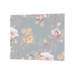 Панель стеновая закаленное стекло для кухни 500х600х4 мм цветочный прованс - фото 1