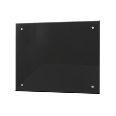 Панель стеновая закаленное стекло для кухни 500х600х4 мм черная - фото 1