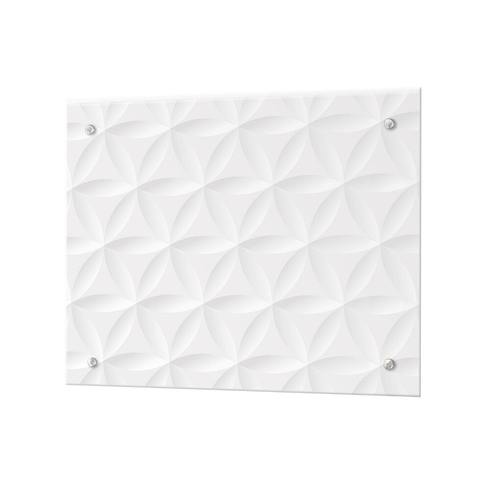 Панель стеновая закаленное стекло для кухни 500х600х4 мм рельефный узор