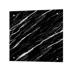 Панель стеновая закаленное стекло для кухни 600х600х4 мм черно-белый мрамор - фото 1