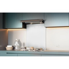 Панель стеновая закаленное стекло для кухни 900х600х4 мм белая - фото 2