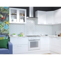 Панель стеновая закаленное стекло для кухни 900х600х4 мм прозрачная - фото 2