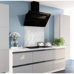 Панель стеновая закаленное стекло для кухни 600х600х4 мм рельефный узор - фото 2