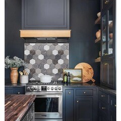 Панель стеновая закаленное стекло для кухни 500х600х4 мм плитка амаретто - фото 2