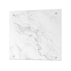 Панель стеновая закаленное стекло для кухни 600х600х4 мм мрамор белый - фото 1