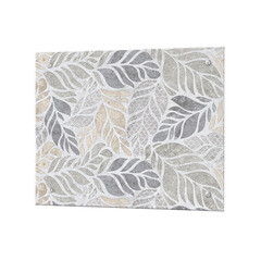 Панель стеновая закаленное стекло для кухни 500х600х4 мм листья в камне - фото 1