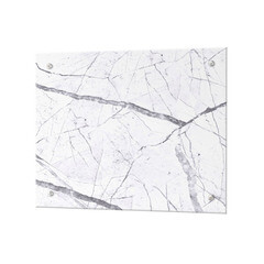 Панель стеновая закаленное стекло для кухни 500х600х4 мм каррарский мрамор - фото 1