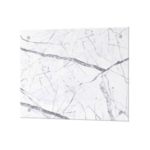 Панель стеновая закаленное стекло для кухни 500х600х4 мм каррарский ...