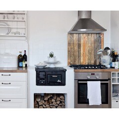 Панель стеновая закаленное стекло для кухни 500х600х4 мм древесная стена - фото 2