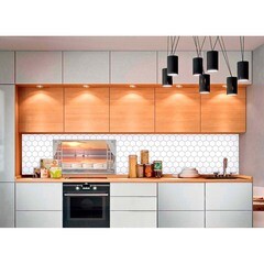 Панель стеновая закаленное стекло для кухни 900х500х4 мм бухта из окна - фото 2