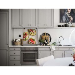 Панель стеновая закаленное стекло для кухни 600х600х4 мм авокадо - фото 2