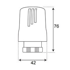 Термоголовка СТМ Термо М30х1,5 мм для радиатора (CARECO30) - фото 3