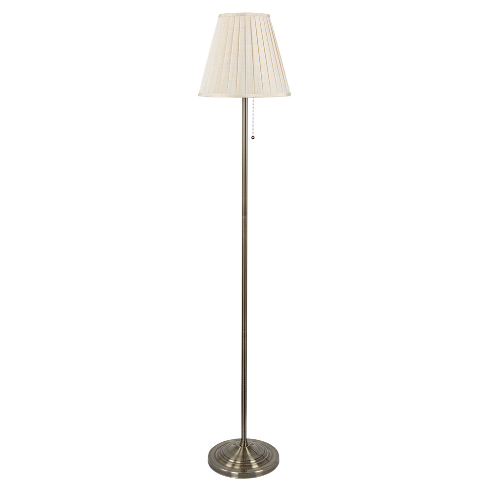 Изображение товара Торшер Arte Lamp A5039PN-1AB классический бронзовый с текстильным плафоном