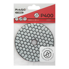 Круг алмазный шлифовальный по камню Rage by Vira гибкий d100 мм P400 для сухого шлифования - фото 2