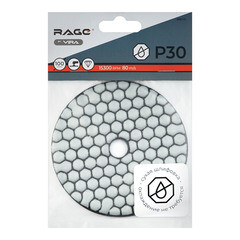 Круг алмазный шлифовальный по камню Rage by Vira гибкий d100 мм P30 для сухого шлифования - фото 2