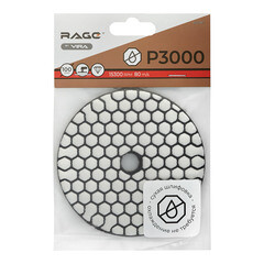 Круг алмазный шлифовальный по камню Rage by Vira гибкий d100 мм P3000 для сухого шлифования - фото 3