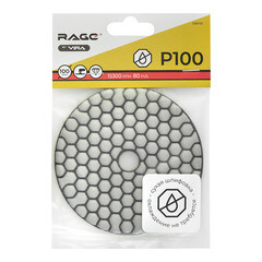 Круг алмазный шлифовальный по камню Rage by Vira гибкий d100 мм P100 для сухого шлифования - фото 3