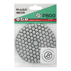 Круг алмазный шлифовальный по камню Rage by Vira гибкий d100 мм P800 для сухого шлифования - фото 3