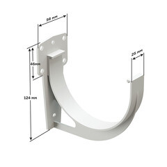 Кронштейн желоба Docke Premium пластиковый d120 мм горький шоколад RAL 8019 - фото 2