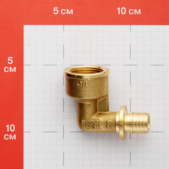Угол Tece 20 мм х 3/4 ВР(г) латунь (768002) - фото 4