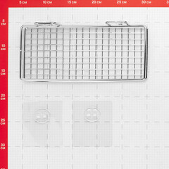 Полка для ванной Kleber Lite 250х145х120 мм металл/силикон хром (KLE-LT032/8563) - фото 4