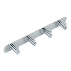 Изображение товара Вешалка для ванной Fixsen Hotel 4 крючка на шуруп металл хром (FX-31005-4)