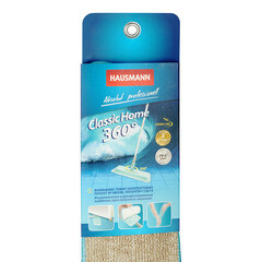 Швабра для пола 1000 мм Hausmann Cosmic Home микрофибра с телескопической ручкой - фото 2