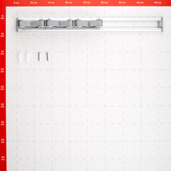 Держатель швабр алюминиевый 41х6х4,2 см Hausmann Cosmic 3 зажима - фото 2