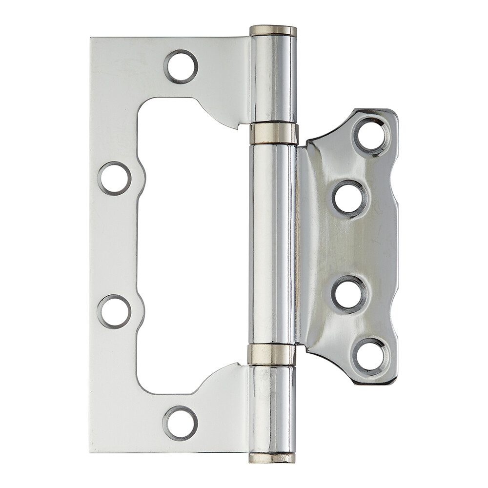 Изображение товара Петля бабочка универсальная неразъемная 100х75 мм хром Изображение товара Петля бабочка универсальная неразъемная 100х75 мм хром