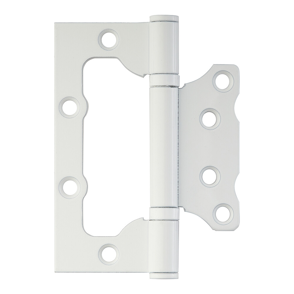 Изображение товара Петля бабочка универсальная неразъемная 100х75 мм белая Изображение товара Петля бабочка универсальная неразъемная 100х75 мм белая