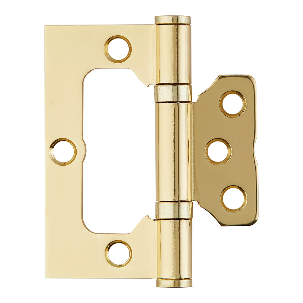 Изображение товара Петля бабочка универсальная неразъемная 75х63 мм золото Изображение товара Петля бабочка универсальная неразъемная 75х63 мм золото