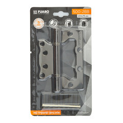 Петля Fuaro 500-2BB/BL бабочка универсальная неразъемная 100х2,5 мм черный глянец - фото 2