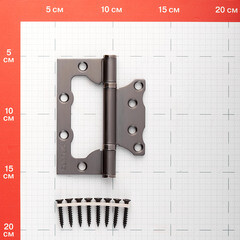 Петля Fuaro 500-2BB/BL бабочка универсальная неразъемная 100х2,5 мм графит - фото 2