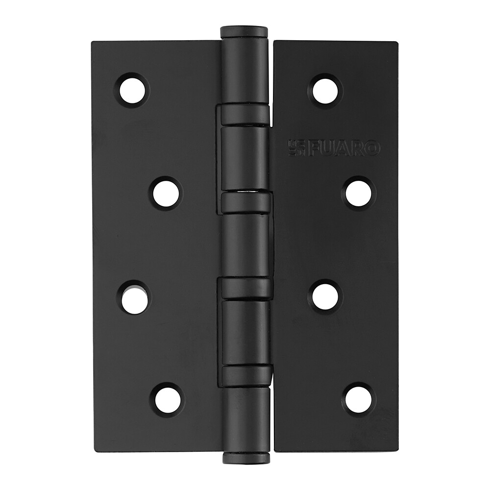 Изображение товара Петля Fuaro карточная универсальная неразъемная 100х75 мм черный матовый Изображение товара Петля Fuaro карточная универсальная неразъемная 100х75 мм черный матовый