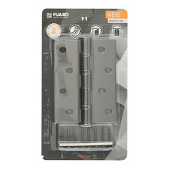 Петля Fuaro карточная универсальная неразъемная 100х75 мм графит - фото 3