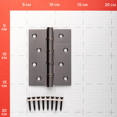 Петля Fuaro карточная универсальная неразъемная 100х75 мм графит - фото 2
