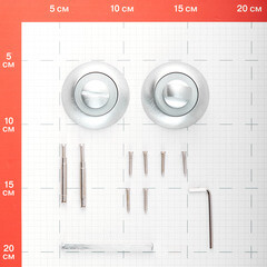 Фиксатор Punto TL SSC-16 круглая розетка сатинированный хром - фото 4