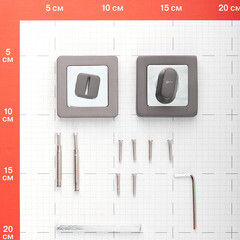 Фиксатор Punto QR GR/CP-23 квадратная розетка графит/хром - фото 4