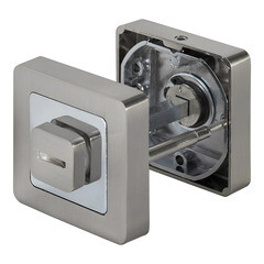 Фиксатор Punto QR SN/CP-3 квадратная розетка матовый никель/хром - фото 4