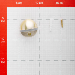 Упор дверной Punto DS PF-50 золото - фото 2