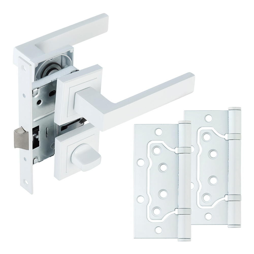 Изображение товара Комплект фурнитуры для двери Corsa Deco Clover 990306 Белый Изображение товара Комплект фурнитуры для двери Corsa Deco Clover 990306 Белый