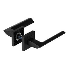 Ручка дверная Corsa Deco Camellia квадратная розетка черная (990314)