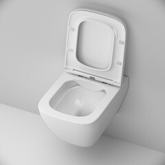 Унитаз подвесной AM.PM Spirit 2.0 безободковый с сиденьем дюропласт микролифт (C701701SC) - фото 8