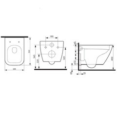 Унитаз подвесной AM.PM Spirit 2.0 безободковый с сиденьем дюропласт микролифт (C701701SC) - фото 4