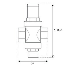 Редуктор давления СТМ Термо 1/2 ВР(г) поршневой без подключения манометра (CARRRF12) - фото 3