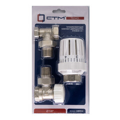 Изображение товара Комплект терморегулирующий угловой СТМ 1/2 для радиатора (CARKTA12)